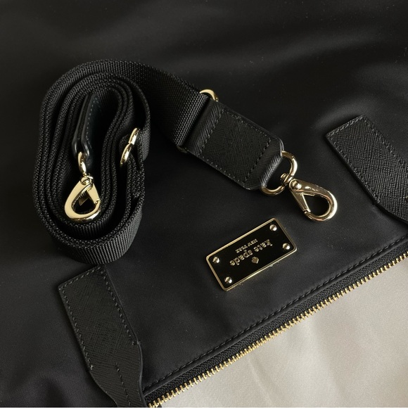 Kate Spade New York Nylon Laptop Work Bag | Black | With Strap - Picture 9 of 11